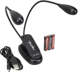 Leeslamp, boeklamp, orkest lessenaar LED lamp met 3 AAA batterijen — thumbnail 1