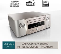 Marantz - MCR612 - HiFi Systeem met DAB+ radio, CD-Speler, HEOS® Built-In, Bluetooth en 4 Digitale Ingangen - Zilver/Goud — thumbnail 2