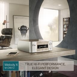 Marantz - MCR612 - HiFi Systeem met DAB+ radio, CD-Speler, HEOS® Built-In, Bluetooth en 4 Digitale Ingangen - Zilver/Goud — thumbnail 3
