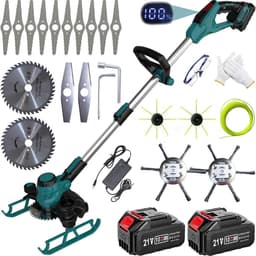 CLVP® Grasmaaier Elektrisch - Grastrimmers met Accu - Groen — thumbnail 1