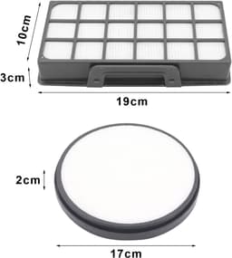 HEPA filter & Motor filter - geschikt voor Rowenta Silence Force Cyclonic X-Treme Power RO7611 RO7634 RO7623 & ZR903701 filtersysteem - geschikt voor Rowenta steelstofzuiger - Wit — thumbnail 5