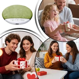 Slaapsprekers - Slaapkussenluidspreker - Bluetooth-luidspreker voor onder het kussen - Botgeleiding Technologie - Witte Ruis - Draadloos - mini-slaaphulpmiddel met botgeleiding - met rustgevende geluiden en slaaptimer - voor zijslapers - groen — thumbnail 4