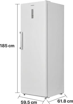 Heinner HF-M362NFE++ Koelkast – 362 L – No Frost – Elektronische Bediening met LED-display – Superkoelfunctie – Omkeerbare Deur – Wit – 5 Jaar Garantie — thumbnail 3