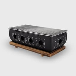 Konro Grill – Aluminium Hibachi BBQ – Japanse Barbecue – 36 x 18 cm — thumbnail 1