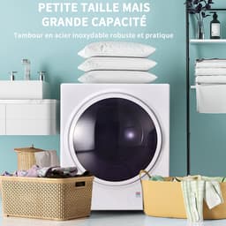 STILVORA Luchtafvoerdroger – Compact En Stil – 2,5 Kg – Staal – Wit – Wandmontage Of Vrijstaand Voor Kleine Ruimtes Met Timer En Dubbel Filter — thumbnail 2