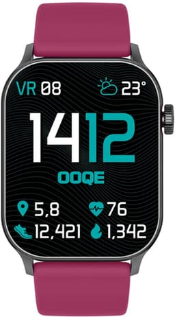 OOQE WATCH PRO 8 - Smartwatch Heren en Dames | Geschikt voor iOS en Android | AMOLED | Notificaties | Gezondheidsanalyse | Sportanalyse | GPS Koppeling | Bellen | Muziek/Audio Luisteren | Ergonomisch | Nederlandstalig | Paars — thumbnail 2