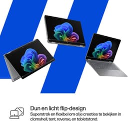 HP OmniBook X Flip Next Gen AI 14-fk0050nd - Copilot+ 2-in-1 Laptop - 14 inch - Ryzen AI 5 - 16GB/512GB — thumbnail 2