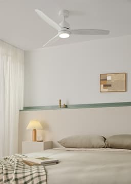 CREATE - Stille plafondventilator van 40 W met technische ABS-bladen, verkrijgbaar in verschillende maten - M - Met licht - Afstandsbediening - WIND STYLANCE — thumbnail 4