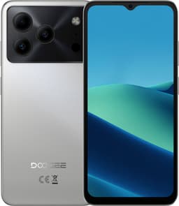 DOOGEE Note 56 Smartphone - 24 GB RAM + 64GB ROM - 6,56 inch 90Hz - 4G Dual SIM - 6150mAh - GPS - Anroid16 - GPS - Zilver — thumbnail 1