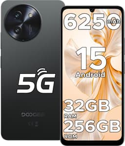 DOOGEE Note 59 Pro 5G - Smartphone - Mobiele Telefoon - 32 GB RAM+ 256 GB ROM (2TB/TF) - Android 15- 6,75 inch HD & 120Hz IPS - 6250 mAh - UNISOC T8200 - AI camera - Face ID - Widevine L1 - Zwart — thumbnail 1