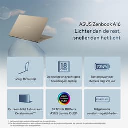 ASUS Zenbook A16 UX3607OA-SQ013W 16'' Copilotplus laptop — thumbnail 2