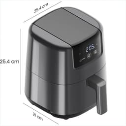DYNA® Mini Airfryer - Airfryer - Airfryer Klein - Grijs - ‎‎22cm x 26cm x 26cm — thumbnail 5