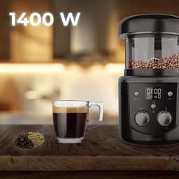 Cecotec Elektrische koffieboonrooster Roaster Booster. 1400W, Koffieaccessoire, Automatisch of handmatig roosteren, Homogene branding, Capaciteit van 100-150g, Instelbare tijd 8-15 minuten — thumbnail 3