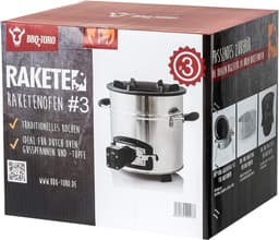 Raketoven voor buiten - roestvrij stalen multifunctionele rocket stove met USB-ventilator — thumbnail 5
