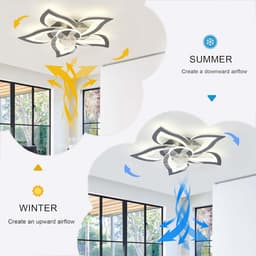 Moderne plafondventilator met licht en afstandsbediening - Stil, dimbaar en 6 snelheden — thumbnail 1