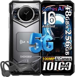 Robuuste Smartphone - DOOGEE S200 VIP - 48 GB RAM+256 GB ROM (TF 2TB) - 10100 mAh - 6,72 inch - Dual SIM 5G - NFC - OTG - GPS - Botgeleidingsheadset - Zwart — thumbnail 1