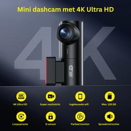 Octav8® Dashcam - Voor en Achter Camera - Loopopname - 4K Dashcam - 64G SD-kaart - APP Controle — thumbnail 2