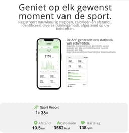 DrPhone RingSense V2 - Smart Ring - Europese ringmaat 65 - IP68 Waterdicht - 24-Uur Hartslagmonitoring – Slaapmonitor – Stappenteller – Mobiele App - Zilver — thumbnail 4