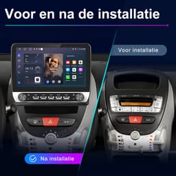 Junsun Autoradio - Geschikt Voor Peugeot 107/ Toyota Aygo & Citroën C1 (2005-2014) Accessoires - Android 15 - Draadloze CarPlay, Bluetooth, GPS-Navigatiesysem, 10.1 inch IPS Touchscreen, 4GB+64GB, DSP, 4G, RDS, Octa-core processor — thumbnail 5
