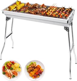 VLSelect® Houtskool BBQ - Smoker BBQ - Grill - Opvouwbaar — thumbnail 1