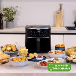 Princess Digitale Airfryer XL 182244 - 6 liter - Groot - PFAS vrij - Heteluchtfriteuse - Zwart - Digital Touchscreen - 8 Automatische Programma's - Inclusief in hoogte verstelbaar Grillrack - WK — thumbnail 5