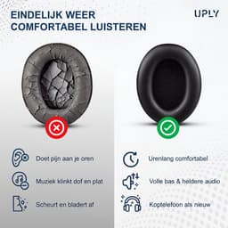 Set Oorkussens voor Sony Koptelefoon – WH-1000XM4 Oorkussen – WH-1000XM4 - Kunstleer met Traagschuim — thumbnail 2