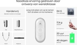 PLAUD - NotePin S - Paars - AI spraakrecorder met een tactiele opnameknop - voice recorder AI-notitieapparaat - AI-transcriptie en samenvatting ondersteunt audiorecorder voor vergaderingen - 64 gb intern geheugen — thumbnail 5