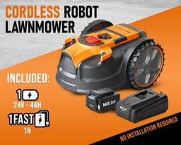 Robot Grasmaaier – Robotmaaier – Automatische Grasmaaier – Grasmaaimachine – Tuinrobot – Zonder Kabels – Geschikt Voor Tuinen Tot 200 M² — thumbnail 2
