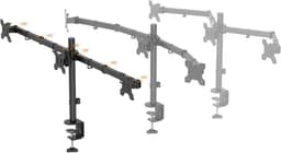SCH® Monitor Arm 3 Schermen - Monitor Arm - Zwart - 122cm x 8cm x 46cm — thumbnail 3