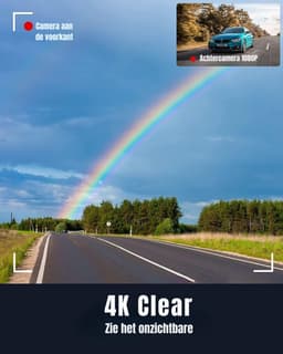 MIRA® Dashcam Voor en Achter - Dashcam - Dashcam Voor Auto - Zwart - 10cm x 4cm x 3cm — thumbnail 3