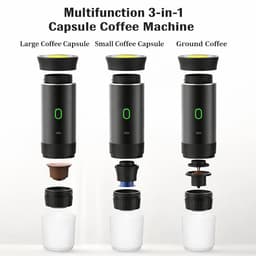 D&A Koffiezetapparaat - Koffiemachines - Koffiezetapparaat Cups - Koffiecupmachine - Espresso - Draagbare Koffiemachine — thumbnail 2