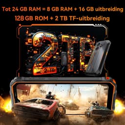 OSCAL MARINE 2 Robuuste Smartphone - Gemini AI - 24GB RAM+128GB ROM - 11000mAh Robuuste Telefoon - 6,56 Inch - IP68 IP69K - Dual SIM 4G - Android 15 - BT5.2 - NFC GPS - Zwart — thumbnail 5