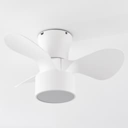 LumenXL - Compacte witte plafondventilator incl. LED en afstandsbediening - Vejas — thumbnail 3
