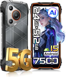 Blackview BL7000 - Smartphone 5G - 6.78 inch - Android 15 - 24GB RAM - 512GB ROM - 50MP Camera - 7500mAh - IP68 Waterdicht - NFC - OTG - GPS - FM - Oranje — thumbnail 1