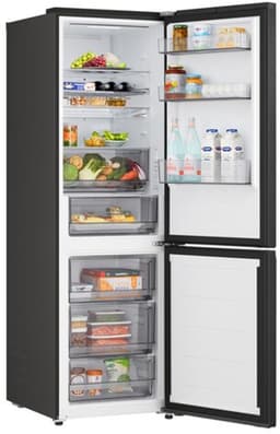 LG GBBS312CEV - Koel-vriescombinatie - breedte 59.7 cm - hoogte 186 cm - inhoud 333 L - NoFrost Koel-vriescombinatie Essense Black Steel — thumbnail 3