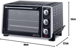Core® Heteluchtoven - Oven - Airfryer Oven - Zwart - ‎49cm x 39cm x 27cm — thumbnail 2