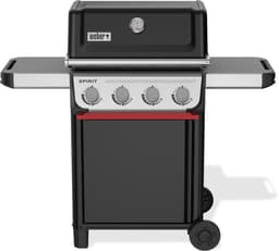 Weber Spirit E-410 - Gasbarbecue - Zwart - 4 Branders met 8,2 kW vermogen - Porselein geëmailleerde gietijzeren grillrooster - 2 Zijtafels - 2 Duurzame wielen - Kast met deur — thumbnail 1