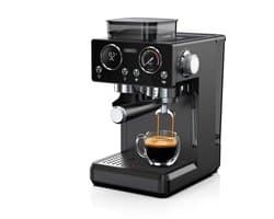 HiBREW H20 Espressomachine met Geïntegreerde Koffiemolen – 20 Bar – 1.8L – PID Temperatuurcontrol