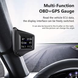 Head-up display, weergave van rijgegevens, GPS-snelheidsmeter, OBD-head-up display, Geschikt voor alle auto's — thumbnail 2