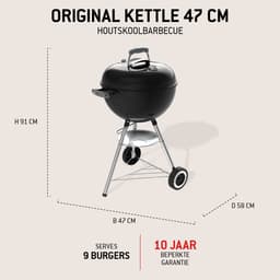 Weber Original Kettle 47 cm Zwart — thumbnail 2