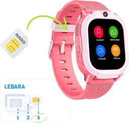 Rebel Cactus SKY (Roze) - kindersmartwatch - GPS tracker - Whatsapp - (video) bellen - SOS/Geofence - Werkt wereldwijd - Gratis OuderApp - Batterij: 32uur - Alle wereldtalen — thumbnail 5