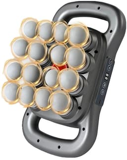 Massagepistool - Massageapparaten - 16-koppige Diepe Weefsel Massager - Zwart 1800mAh & 9 Modi + 9 Intensiteitsniveaus - Met Rood Licht Therapie - Voor Thuis en Fitness — thumbnail 1