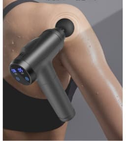 GELLDG Massage gun - Draadloos - Spierherstel en Relax massage - Diepweefselmassageapparaat - Draagbaar elektrisch spiermassageapparaat - Geschikt voor pijnverlichting - met 6 opzetstukken en 12 snelheidsniveaus — thumbnail 4