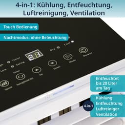Könighaus Slimme Mobiele Airco - Snel & Efficiënt - 9000 BTU - Afstandsbediening en App — thumbnail 3