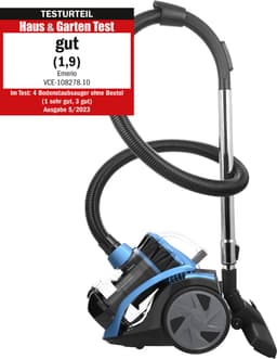 Emerio Stofzuiger zonder Zak - 2 Liter - HEPA Filter - Snoerlengte 4,5m - High performance borstel - 700W - VCE-108278.10 - Vacuum Cleaner Zwart / Blauw — thumbnail 1