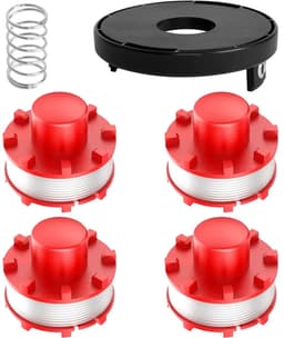 Spoelen Geschikt voor Einhell grasmaaiers, 4 spoelen, 1 dop en 1 veer — thumbnail 1
