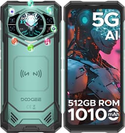 DOOGEE S200X 5G -Robuuste smartphone - Robuuste Telefoon - 32GB RAM + 512GB ROM - 6.72 inch 120Hz -10100mAh/33W - IP68 - Dimensity 7050 5G Octa Core - Nachtzicht - Android 15 - 1,32 achterdisplay - Bluetooth 5.2 - NFC - GPS - Groen — thumbnail 1