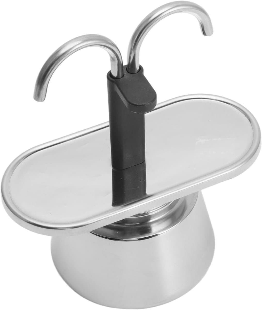 RVS Koffiezetapparaat voor 2 kopjes - Mini Moka Pot voor Italiaanse koffie - 100ML Express Moka Set — afbeelding 1