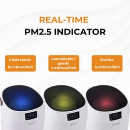 Evolar Luchtreiniger met 2x HEPA 13 Filter - CADR: 400m3/h - Air Purifier - Slaapmodus - Luchtkwaliteit Indicator - Pure4 + — thumbnail 4