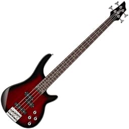 Chicago Basgitaar van Gear4music, Trans Red Burst — thumbnail 1